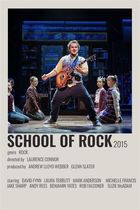 School Of Rock by cari | Musical theatre posters, School of rock ...