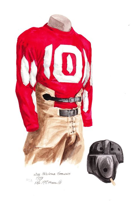 University of Oklahoma Sooners Football Uniform and Team History ...