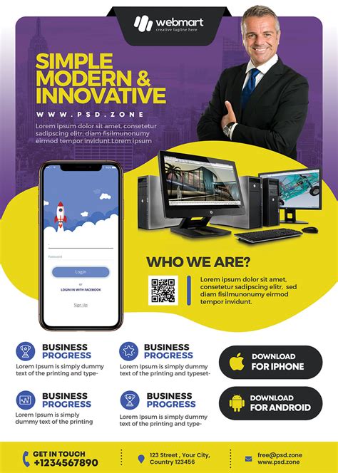 Multipurpose Business Promotion Flyer PSD | PSDFreebies.com