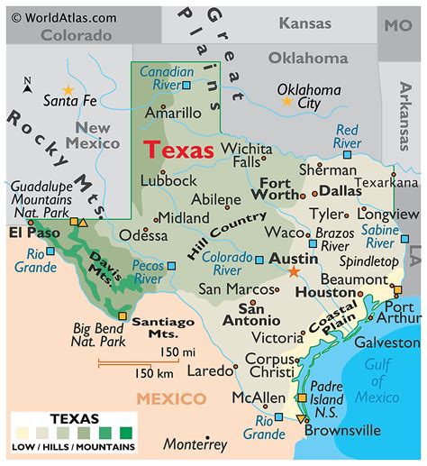 Texas Maps & Facts - World Atlas