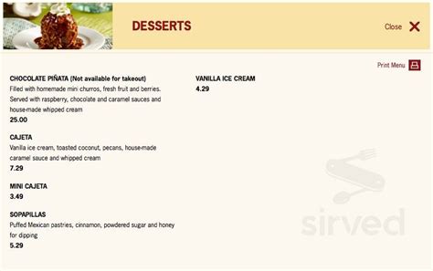 Uncle Julio's Naples menus in Naples, Florida, United States