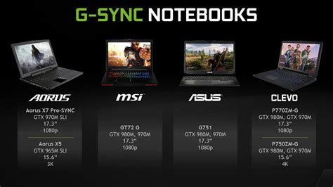 Nvidia brings G-Sync to notebooks