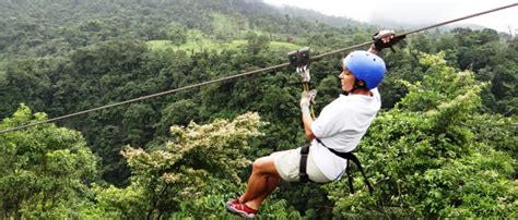 Zip Line Tour over waterfalls in the rainforest at Arenal Volcano