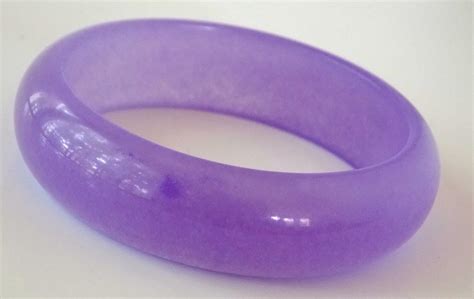 Bold Natural Purple Jade Bangle Bracelet by TheButterflyBoxdeitz