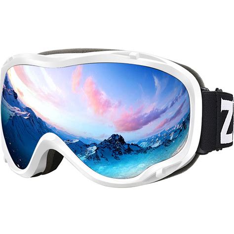 ZIONOR Lagopus Ski Snowboard Goggles UV Protection Anti fog Snow Goggles for Men Women Adult ...