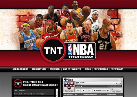 NBA on TNT 2008 Myspace Design | Daddy Design