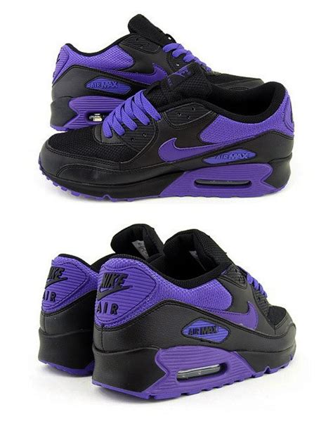 Nike Womens Air Max 90 - Black - Varsity Purple - nitrolicious.com