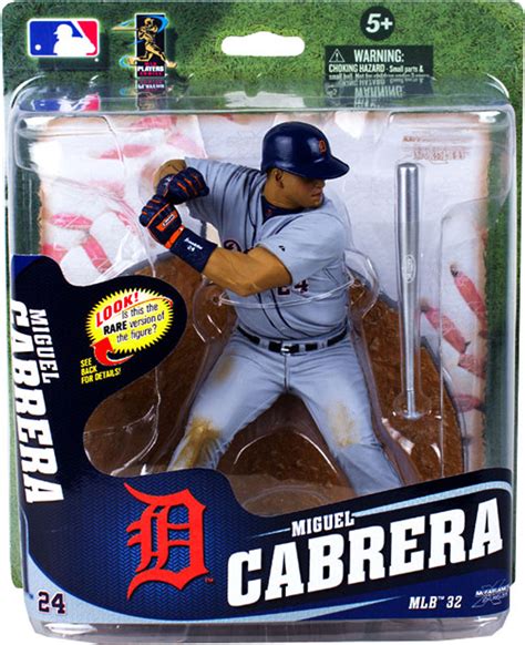 McFarlane Toys MLB Detroit Tigers Sports Picks Series 32 Miguel Cabrera Action Figure Silver ...