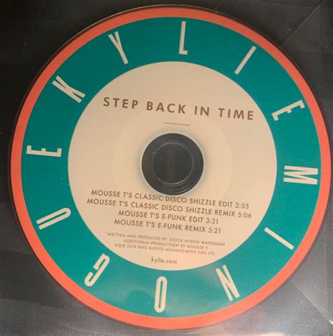 Kylie Minogue – Step Back In Time (2019, CDr) - Discogs