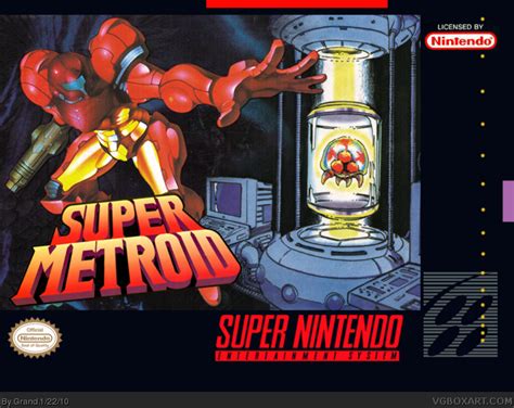 Super Metroid SNES Box Art Cover by Grand