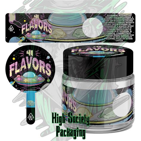 Glass Jar Labels - High Society Packaging