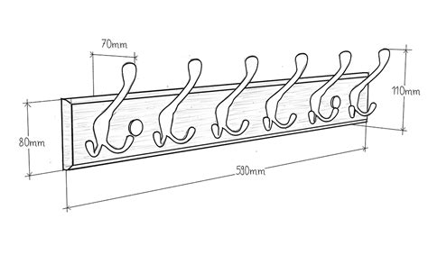 LARHN Wall-Mounted Coat Rack (2 Pack) - 6 Matt-Nickel Triple Coat Hooks ...