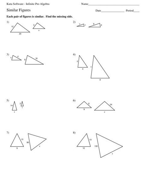 Similar Figures Worksheet