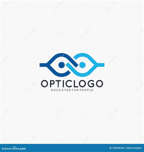 Optic Glasses Logo Design Vector Stock Vector - Illustration of frame, design: 123344166