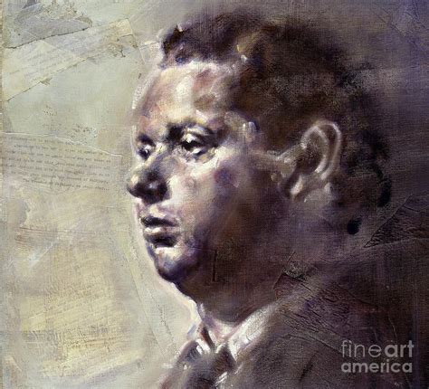 Portrait of Dylan Thomas Painting by Ritchard Rodriguez - Fine Art America