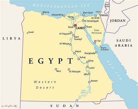 Map Of Nile River - Nile River Map - EZ TOUR EGYPT