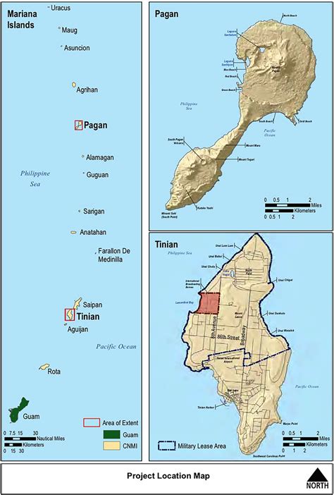 'Project Location Map' indicating which islands the US Navy plans to... | Download Scientific ...