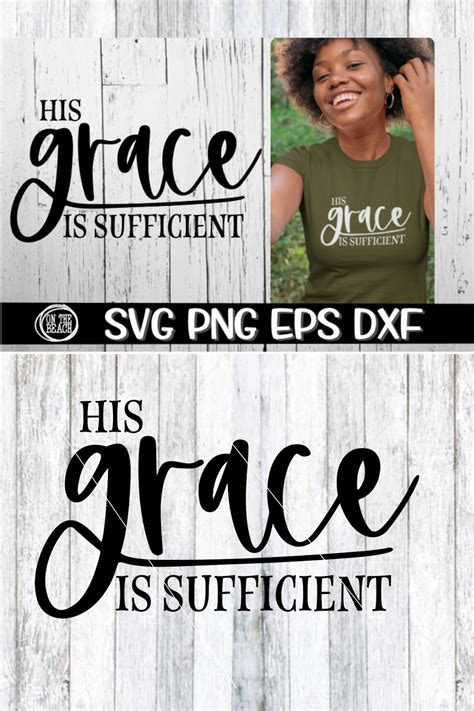 Grace Svg Grace His Grace His Grace is Sufficient His - Etsy