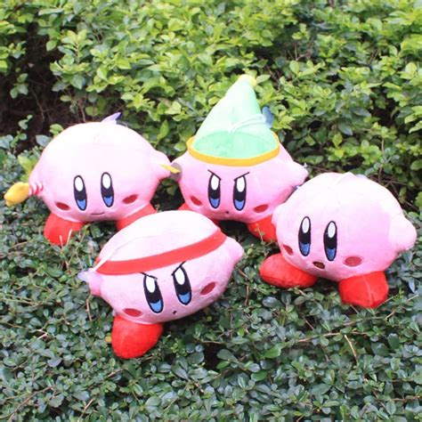 free shipping 12cm 4pcs/set kirby plush kids toys from Nintendo game toys for children well on ...