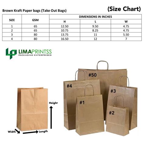 Paper Grocery Bag Size Chart | ubicaciondepersonas.cdmx.gob.mx