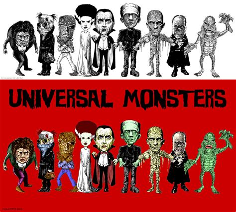 Universal Monsters - Before and After by Silverbullet56 on DeviantArt