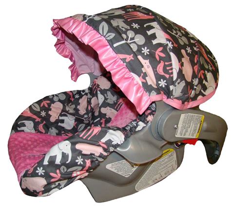 Infant Car Seat Cover Baby Car Seat Cover Pink by sassycovers