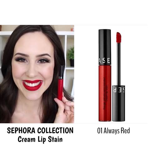 SEPHORA COLLECTION Cream Lip Stain 01 Always Red | Sephora collection ...