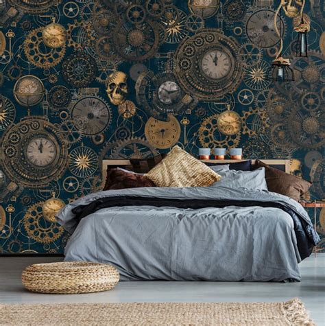 Navy Blue And Gold Wallpaper