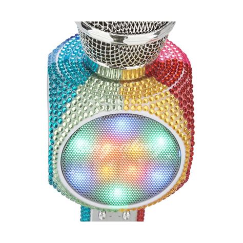 Rainbow Bling Karaoke Bluetooth Microphone | Karaoke, Bling, Tech branding