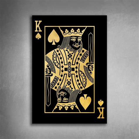 🔥King of SPADES - gold | Canvasgoals.com🔥