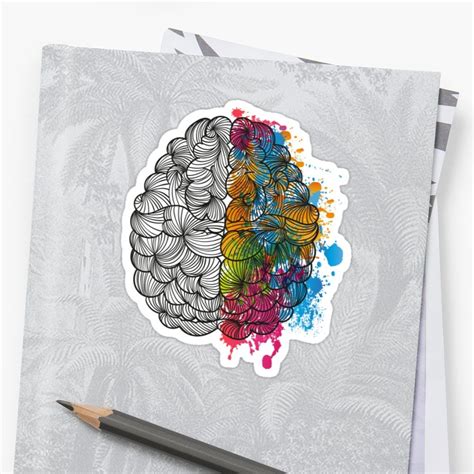 'My Brain' Sticker by Orce Vasilev | Coloring stickers, Transparent stickers, Vinyl sticker