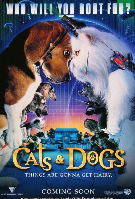 Cats and Dogs (2001) | Dog films, Cat movie, Cat vs dog