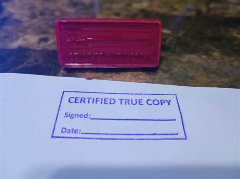 CERTIFIED TRUE COPY STAMP | Lazada PH