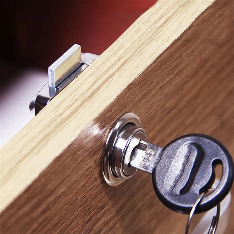 Metal Drawer Locks with 2 Keys Furniture Hardware Door Cabinet Lock for ...