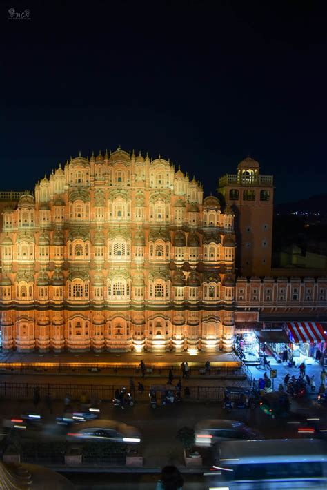 hawa-mahal-jaipur-night-view - Memory Carver