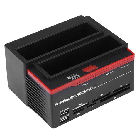 Mgaxyff Dual-Bay 2.5 /3.5 SATA & IDE HDD Enclosure Docking Dock Station ...