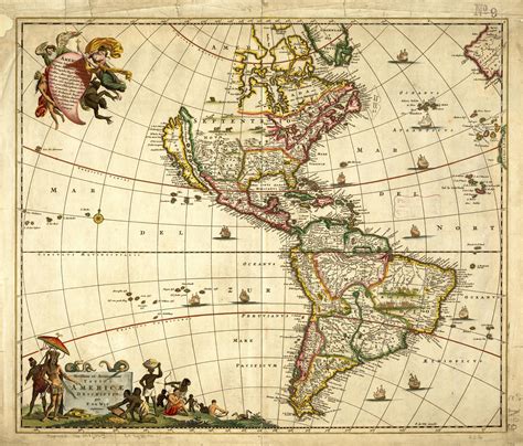 1670 map of the Americas by Frederik de Wit | Antique maps, Old maps ...