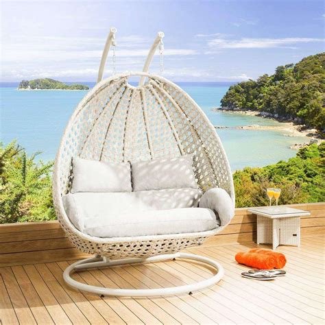 TRENDY FURNITURE OUTDOOR FURNITURE DOUBLE SEATER HANGING SWING WITH ...