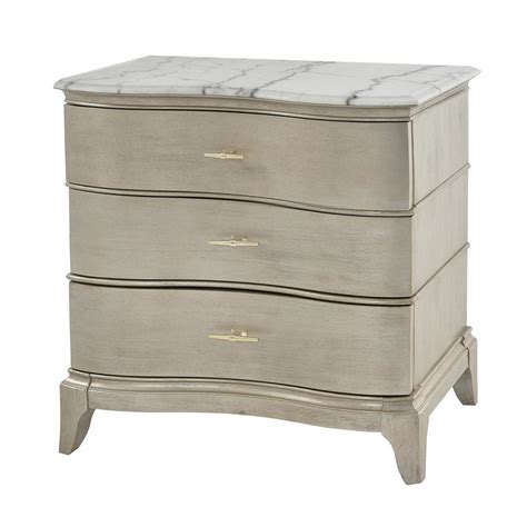 Starlite Marble Top Nightstand | El Dorado Furniture