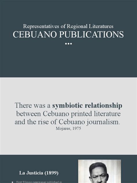 Cebuano Publications: Representatives of Regional Literatures | PDF