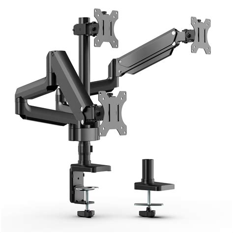 China PC Dual Monitor Arm Stand Desk Mount Bracket with Height Adjustable Double Arm Desktop ...