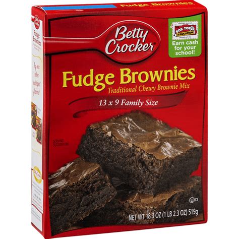 Betty Crocker Brownie Mix, Fudge 18.3 oz | Brownie Mix | D'Agostino