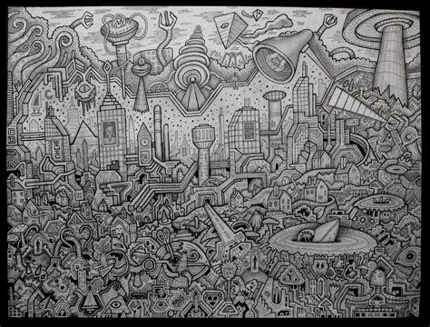 New drawing inspired by a recent trip.. : LSD