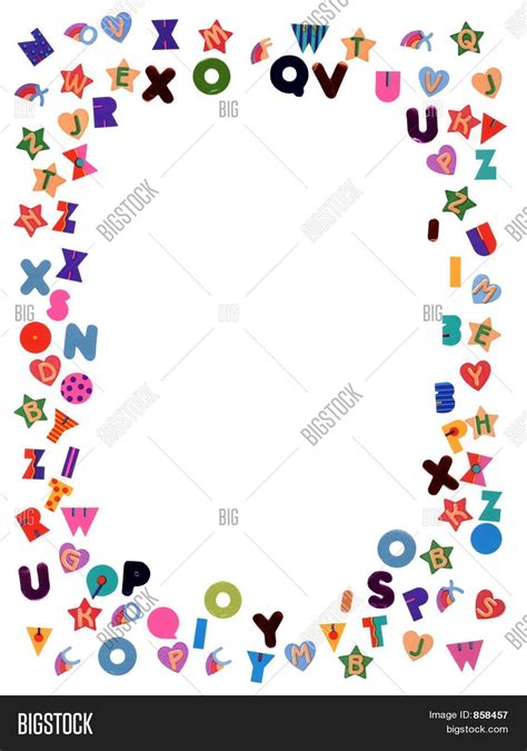 Alphabet Border Print Image & Photo | Bigstock