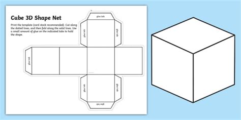 Cube Nets 3D Shape | Geometry | Math | Twinkl Resources USA