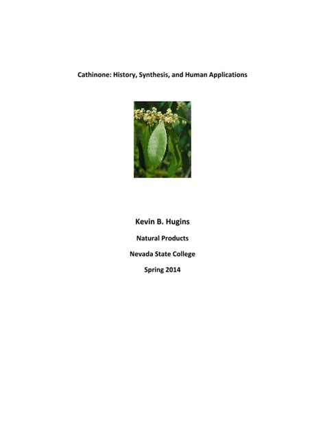 Cathinone history, synthesis, and human applications | PDF