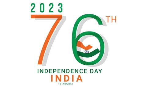 76 año contento independencia día India. fondo, bandera, tarjeta, póster, modelo. vector ...