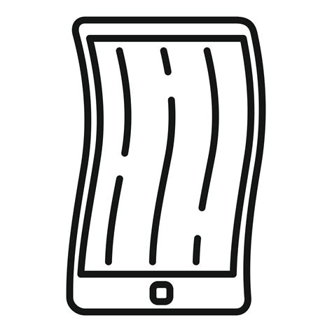 Foldable cellphone icon, outline style 14521456 Vector Art at Vecteezy