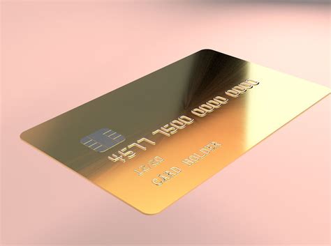 3D model Gold Customizable Credit Card | CGTrader