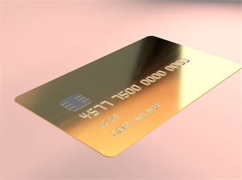 3D model Gold Customizable Credit Card | CGTrader